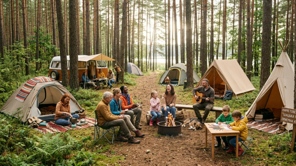 Наметові містечка на Шацьких озерах